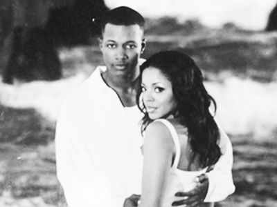 Both Flex Alexander and Shanice are wearing all white in the picture.